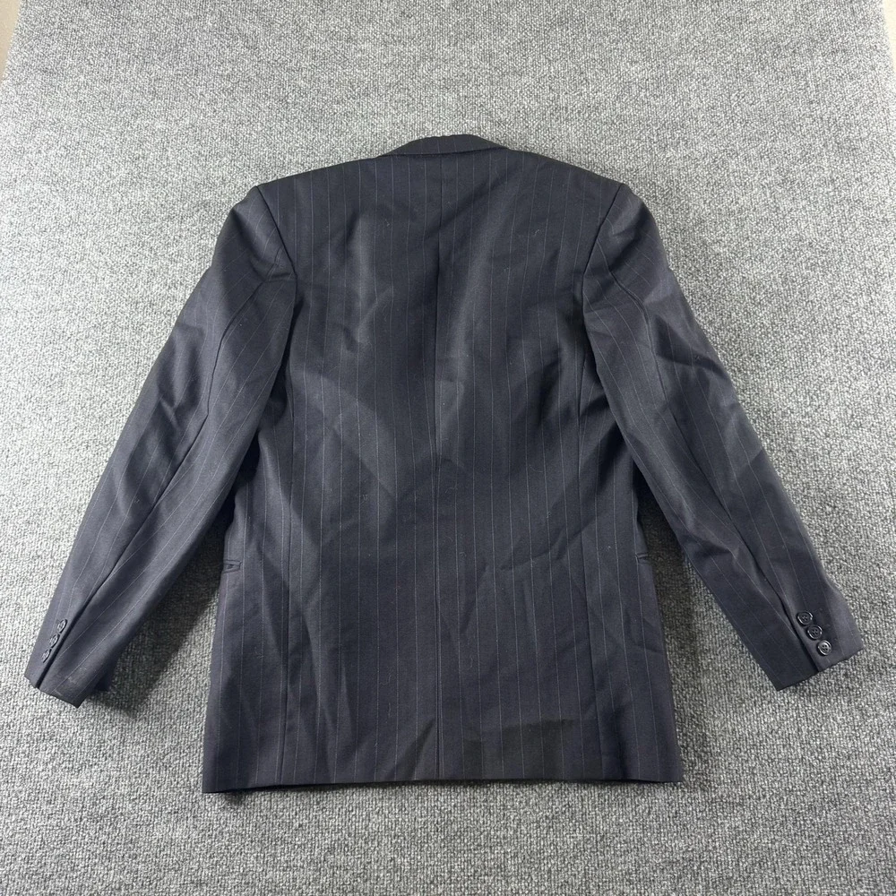 Mani By Giorgio Armani Blazer Mens 40 Blue Pinstripe Made In Italy Suit Jacket
